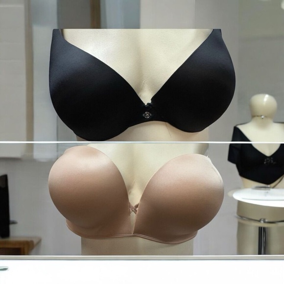 Victorias Secret,Woman,2 bra set $15 Each,Black Sz 36D,Beige Sz 38C,Push Up.! - Picture 1 of 10